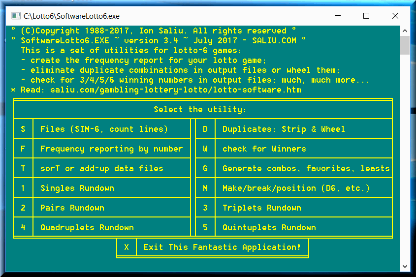 Lottery utility software has a function to wheel in combinations that satisfy minimum guarantees.