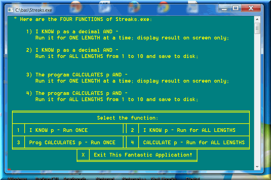 The best probability software calculates winning and losing streaks based on mathematical formulae.