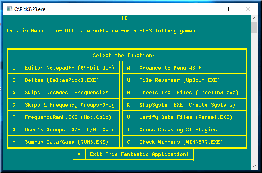 Special additions to the best ever pick 3 lottery software include last digits and 2 deltas.