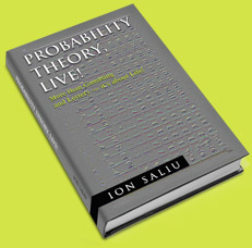 Ion Saliu's Theory of Probability Book founded on solid mathematics applied to roulette.